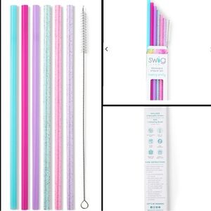 Swig Life Cloud Nine reusable straw set for 12oz - 32 oz tumblers / NEW in box